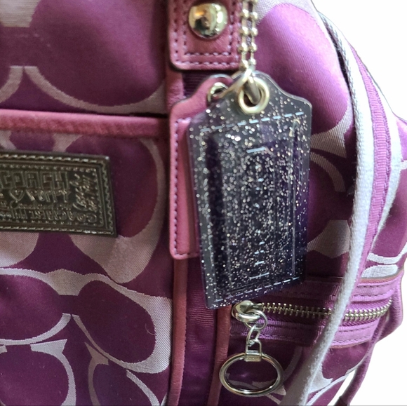 Coach Signature Poppy Handbag - Picture 6 of 14